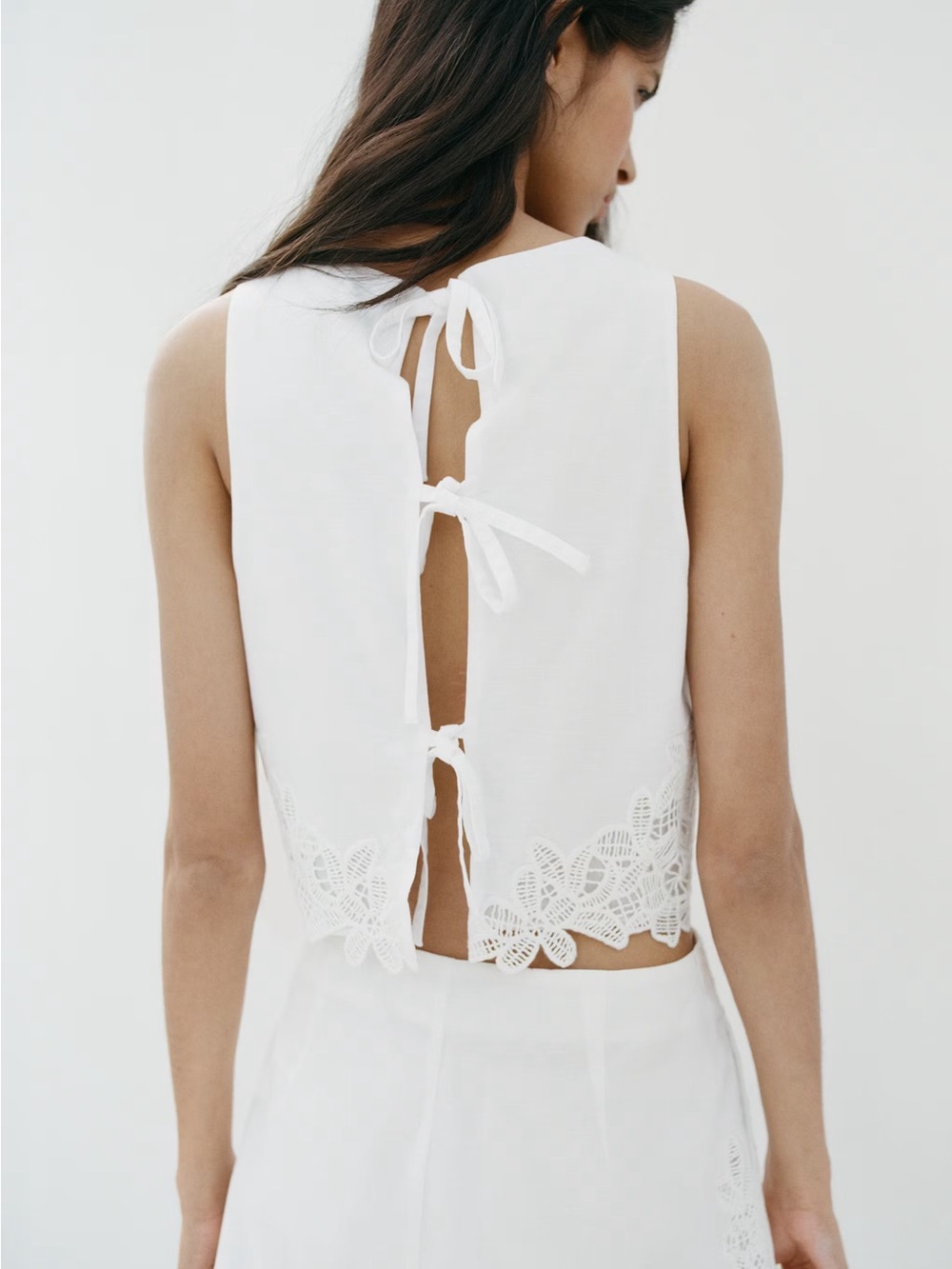 Mango Embroidered Openwork Top & Short Set - Picture 4 of 8